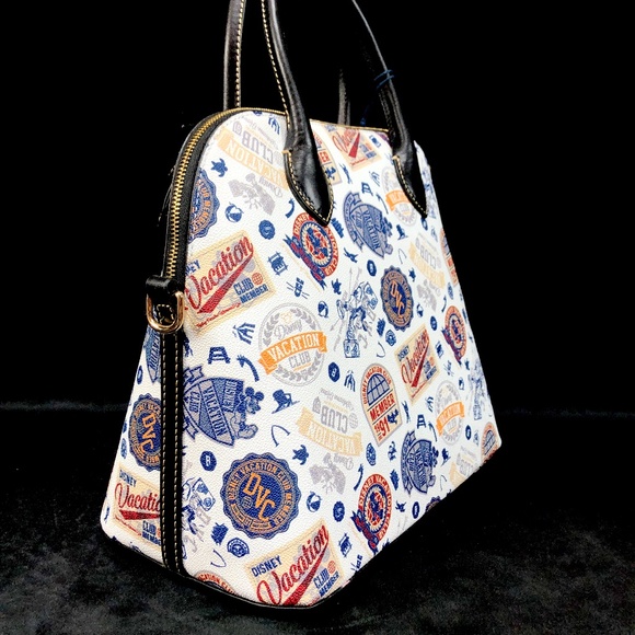 2021 Disney Parks Dooney & Bourke DVC Vacation Club Satchel Hand Bag Purse A NEW - Picture 4 of 6